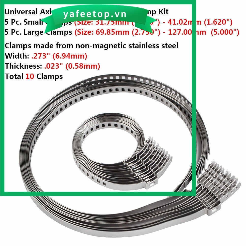 [TOP] 10X Kẹp kẹp thép không gỉ đa năng srt cho bộ khởi động khớp nối CV trục truyền động