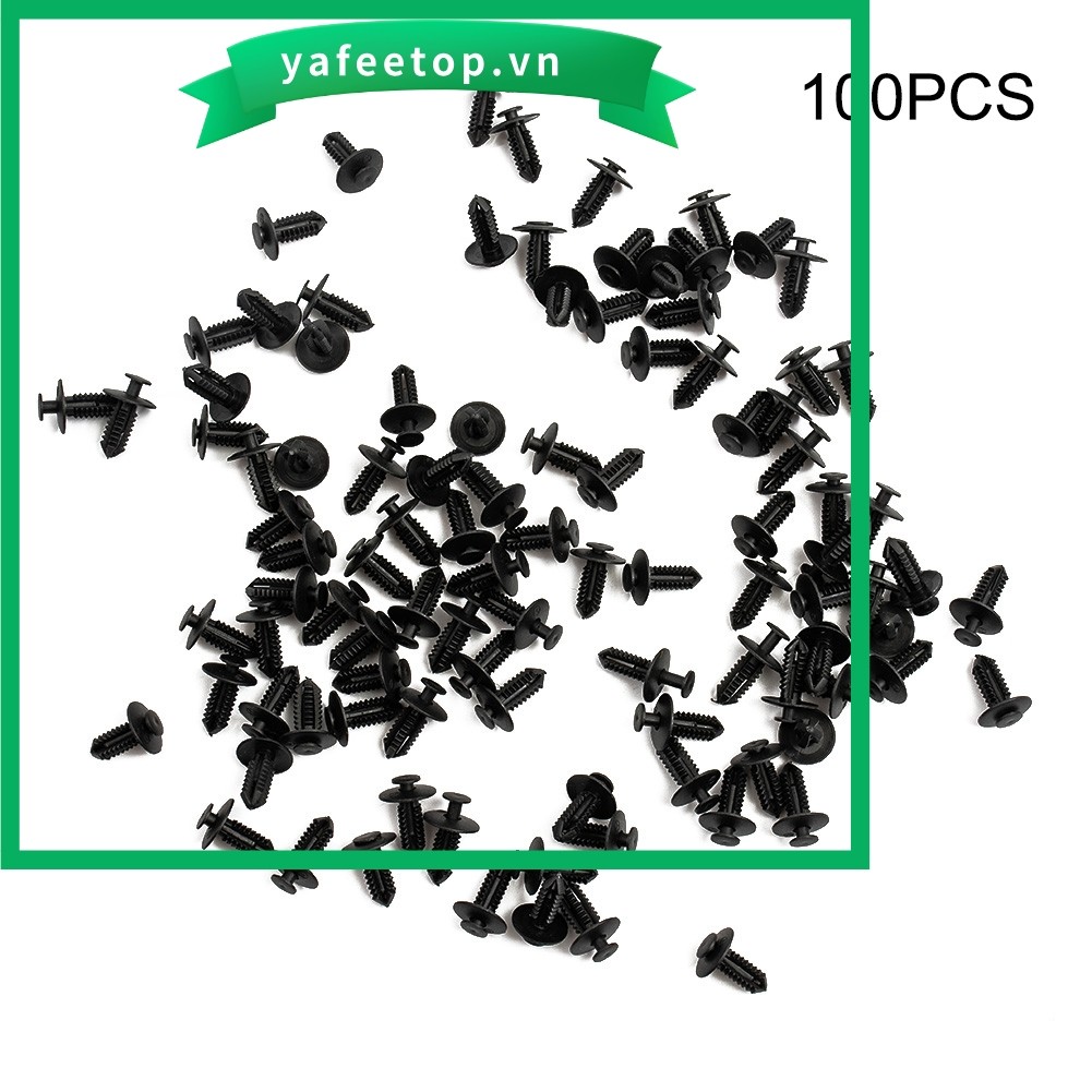 [TOP] Dành Cho Xe BMW 100x Nhựa Đen Đẩy Đinh Tán Viền Bảng Điều Khiển Kẹp 8 Mm Đường Kính Lỗ Sử Dụng