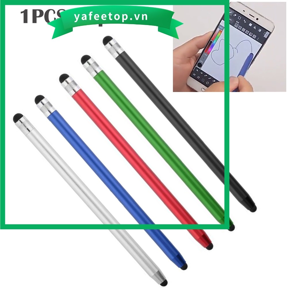[TOP] Bút chì hai đầu Silicon kép cảm ứng điện dung màn hình cảm ứng cho điện thoại thông minh