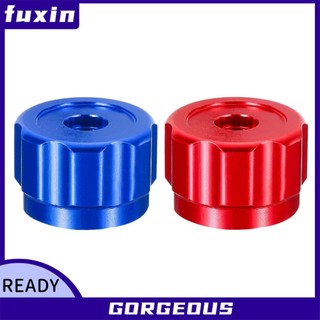 [FUXIN] Tay cầm bánh xe tròn, Tay cầm vòi Đồng hồ đo đa dạng Núm hợp kim nhôm Đỏ xanh