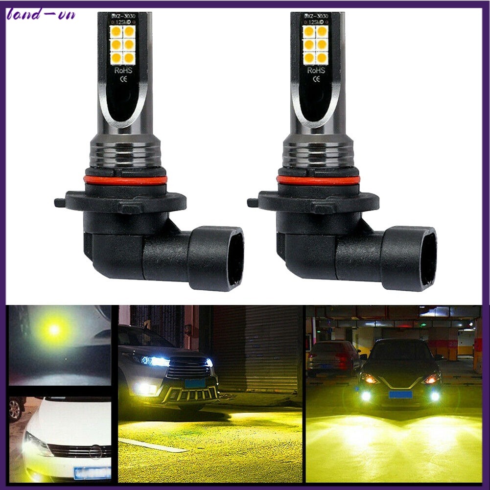 2x 9006 HB4 108W Bóng Đèn LED Sương Mù 3000K Vàng Đèn Sương Mù 20000LM Siêu