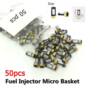 Bộ lọc giỏ kim phun nhiên liệu 50 chiếc phù hợp cho bộ dụng cụ sửa chữa kim phun