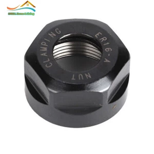 1 Chiếc ER16-A Loại Collet Kẹp Đai Ốc Cho ER CNC Phay Chuck Giá Đỡ Tiện Đen