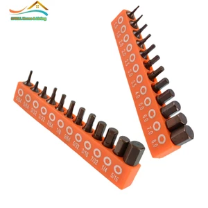 12 / 24 Bộ tuốc nơ vít lục giác từ tính 25mm 1 / 4in Mũi điều khiển chuôi lục giác
