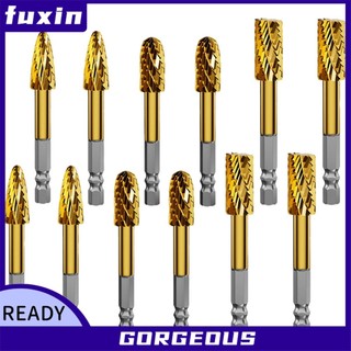 [FUXIN] Máy cắt Burr quay Tập tin quay Chuôi lục giác để khắc Mũi khoan phay