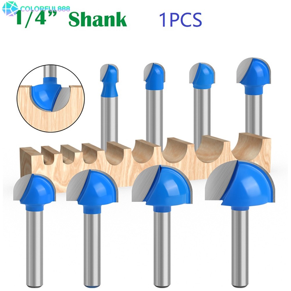 [đầy màu sắc] 1 / 4 Shank Ball Mũi Router Bits End Mill Round Cove Box ...