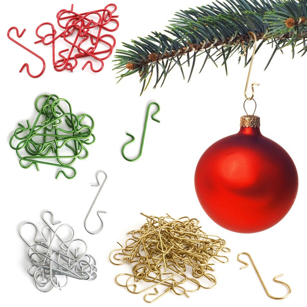 [Giá thanh lý] 100 CÁI Trang trí ngày Giáng sinh Móc S Cây thông Noel Móc tất Giáng sinh