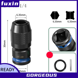 [FUXIN] 1 CÁI CHO Bộ chuyển đổi cờ lê IMPACT 1 / 2 3 / 8 1 / 4 sang 6.35mm Bộ chuyển đổi ổ cắm lục giác