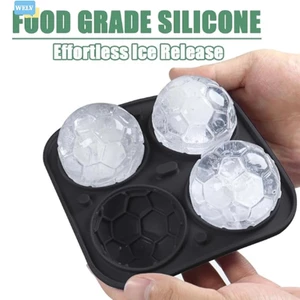 Đá Bóng Đá 3D Cho Khuôn Có Phễu - Thiết Kế Silicon Vui Nhộn Cho Cocktail & Whisky❀