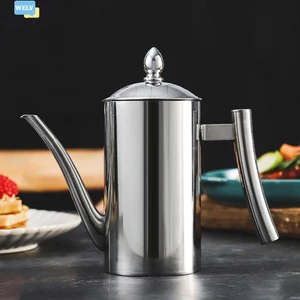 Bình đựng dầu bằng thép không gỉ Nồi nhỏ giọt Hộp đựng lớn cho nhà bếp❀