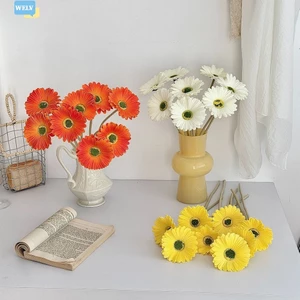 PU Nhân Tạo Hoa Cúc Gerbera Cho Đám Cưới Khách Sạn Trang Trí Nhà Hoa❀