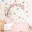 Nhãn dán tường cành cây bướm hiện đại Decal có thể tháo rời❀