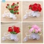 Bộ xe đẩy hoa lụa nhân tạo để chụp ảnh đám cưới Trang trí nội thất Hoa DIY❀