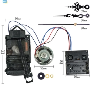 hộp nhạc có loa theo giờ chuông đồng hồ thạch anh chuyển động Đồng hồ DIY❀