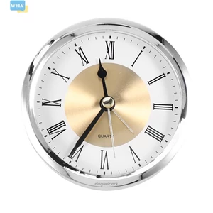 Tròn Vàng Bạc 89mm CHO Đồng Hồ Báo Thức CRYSTAL Chuyển Động Đồng Hồ Thạch Anh DIY❀