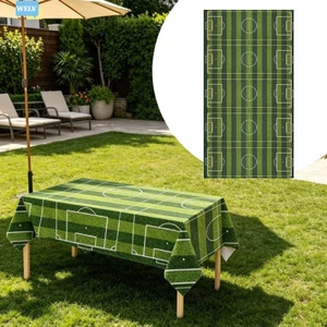 Khăn trải bàn bóng đá dành cho người hâm mộ: Trang trí tiệc hoàn hảo bằng PE 274x173cm!❀