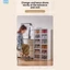 Dụng cụ sắp xếp giày nhựa chắc chắn và có thể xếp chồng lên nhau: Hộp đựng 3 tầng trong suốt, có thể gập lại❀