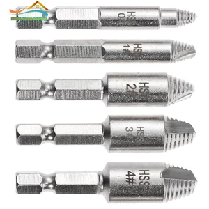 1 Bộ Dụng Cụ Tháo Vít Bị Vỡ Dễ Dàng Ra Mũi Khoan Sọc Hư Tổn Bu Lông