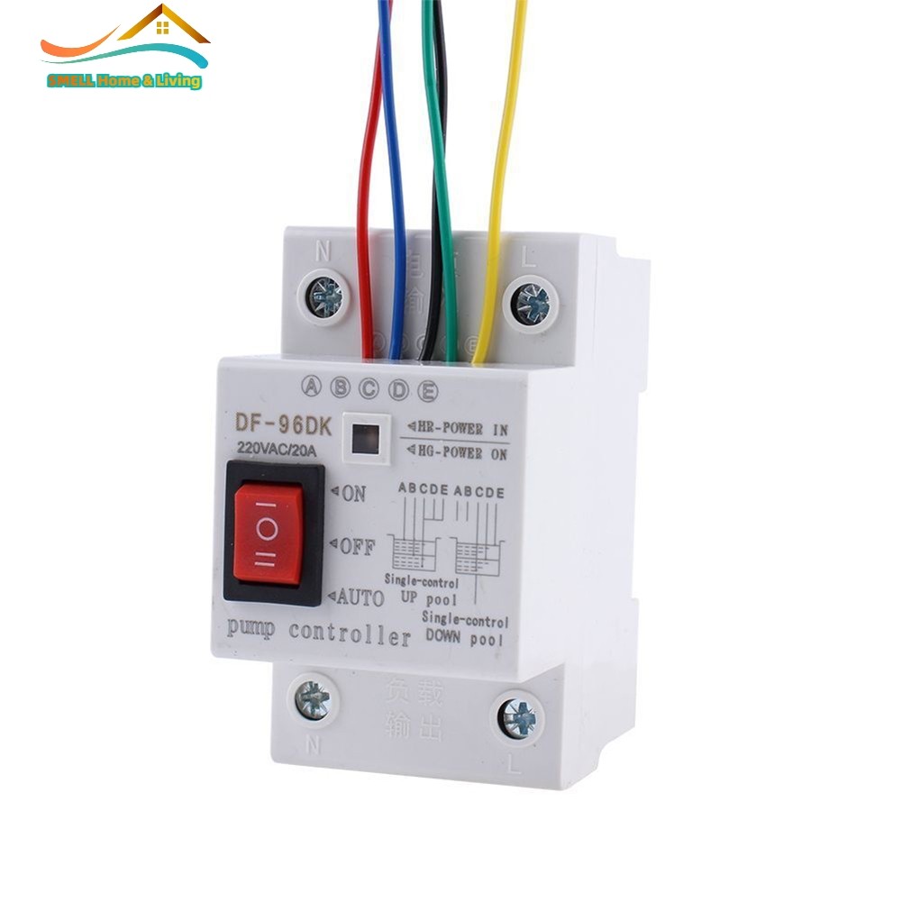 [Smellshi] Bộ điều khiển máy bơm nước tự động Công tắc phát hiện mức chất lỏng 20A 220V 50Hz