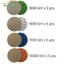 20 Chiếc Móc Và Vòng 5 Inch 3000 5000 7000 10000 Grit Giấy Cát Cát Cát Cát Đĩa Chà Nhám