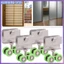 1 / 2 / 4x Phòng Tắm Thép Không Gỉ Bốn Bánh Treo Ròng Rọc Cửa Trượt