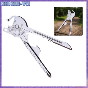 Dụng cụ đa hình chìa khóa 6 trong 1: Dụng cụ mở bỏ túi & móc khóa tuốc nơ vít thiết yếu