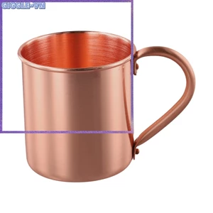 Cốc Đồng Nguyên Chất 450ML Cho Cà Phê Bia Cắm Trại Kính Uống