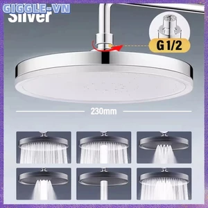 Đầu vòi hoa sen lượng mưa lớn 230MM 6 chế độ Đầu vòi hoa sen áp suất cao Lưu lượng lớn