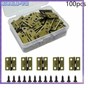100 Chiếc Hộp Nhỏ Bản Lề Granmp Hộp Trang Sức Bản Lề Retro Mông Bản Lề Mini Bản Lề