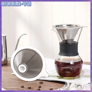 Bộ lọc cà phê bằng thép không gỉ Lưới giữ nhỏ giọt có thể tái sử dụng