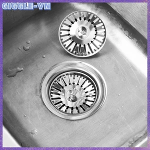 Dụng cụ lọc bồn rửa nhà bếp 84mm Cắm dụng cụ nhà bếp thải bằng thép không gỉ Phòng tắm