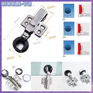 Bản lề thủy tinh đầu tròn Mini Giảm chấn Bộ đệm thủy lực Bản lề nội thất thủy tinh Rượu vang