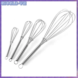 Máy đánh trứng dây thép không gỉ nhỏ Mini Whip Mix Máy đánh trứng bằng tay