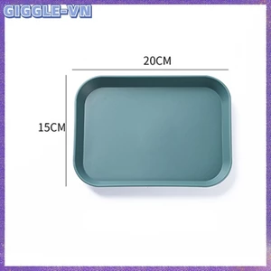 Khay đựng thức ăn bằng nhựa Khay phục vụ chống trượt Khay lưu trữ hình chữ nhật gia đình