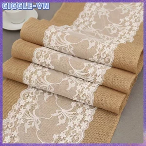 Tay đua bàn đay tự nhiên có ren Lễ hội mộc mạc Trang trí đám cưới 30 * 275cm