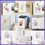 Nhãn dán tường hoa lãng mạn cho phòng tắm Ghế vệ sinh Tủ lạnh Decal