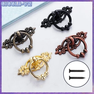 Phần cứng Tay cầm bằng hợp kim cổ điển Ngăn kéo vòng kéo Tay cầm tủ Vòng treo