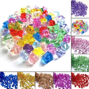 Nhựa Acrylic Trong Suốt StFor ONE Ice Rocks Bàn rải rác Confetti Bình Chất độn