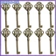 10 PC Phong Cách Vintage Mở Skeleton Lỗ Chìa Khóa Đầu Nội Thất Tủ Cổ