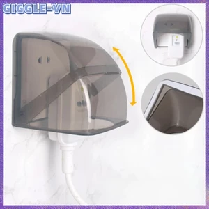 Hộp ổ cắm ngoài trời chống nước có nắp mưa Chất liệu PC bền Dễ dàng lắp vào