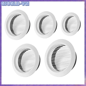 Lỗ thông gió tường có thể điều chỉnh tròn 75-200mm Vỏ thông gió ABS