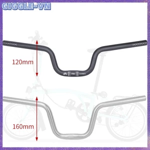 Tay lái xe đạp gấp nhôm25.4 * 580mm Hi-Rise 120 / 160mm cho brompton
