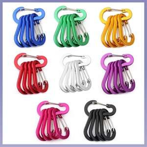 5 Kẹp Carabiner Móc khóa bằng hợp kim nhôm nhẹ dành cho các hoạt động ngoài trời