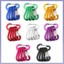 5 Kẹp Carabiner Móc khóa bằng hợp kim nhôm nhẹ dành cho các hoạt động ngoài trời