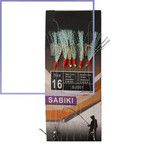 6 Cái / gói Sabikis Mồi câu cá mềm Mồi Jig Mồi lông mồi câu cá