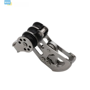< Mới tháng 6 > Ròng rọc khóa Nylon bằng thép không gỉ để lướt sóng dây thuyền buồm tán ngoài trời❀