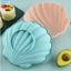 {Mới vào tháng 6} Phụ kiện làm bánh silicon hình vỏ sáng tạo có tay cầm cho bánh tự làm