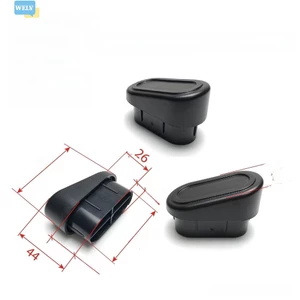 {Mới vào tháng 6} 5 CÁI 60x30mm Nắp ống hình bầu dục Nắp chống bụi bằng nhựa Thiết bị tập thể dục