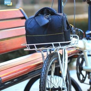 {Mới vào tháng 6} Giỏ đựng hợp kim nhôm xe đạp gấp 20 Inch dành cho combo Giá đỡ nhẹ