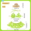 {Mới vào tháng 6} Bộ đồ bơi ngỗng Hawaii Bộ 3 mảnh Bikini phong cách bãi biển để trang trí sân vườn